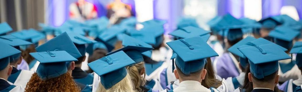 Graduation Students in TU Dublin listening to a speech