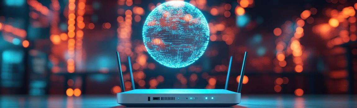 A wirelss router and a virtual world