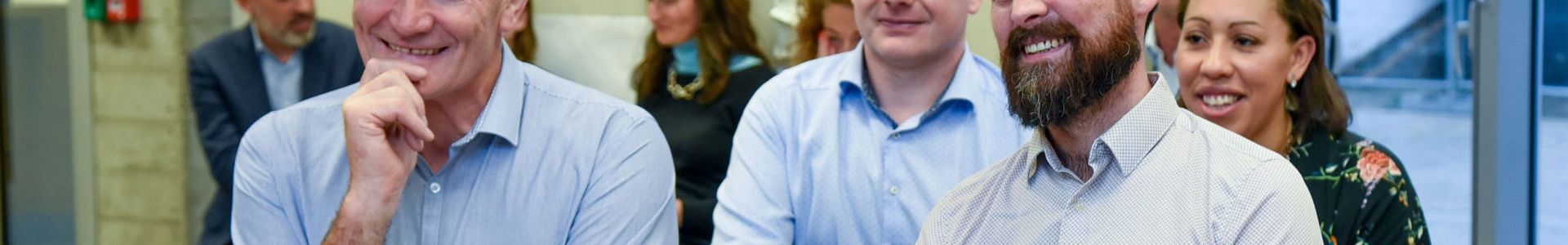 lecturers talking together