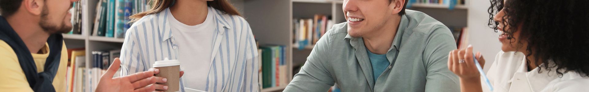 Students working in a class