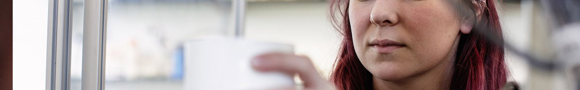 Student studying in class