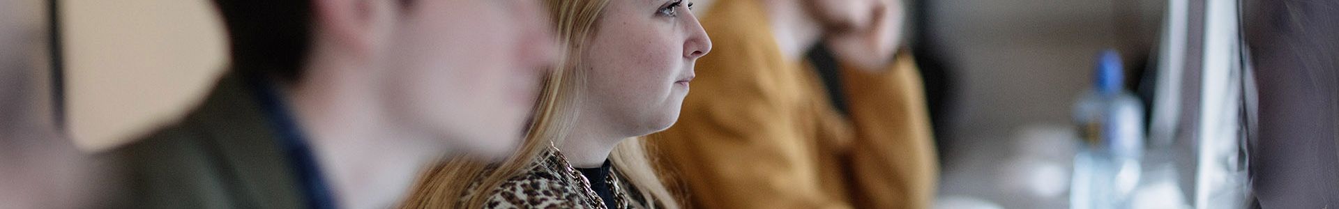 Students studying at computers