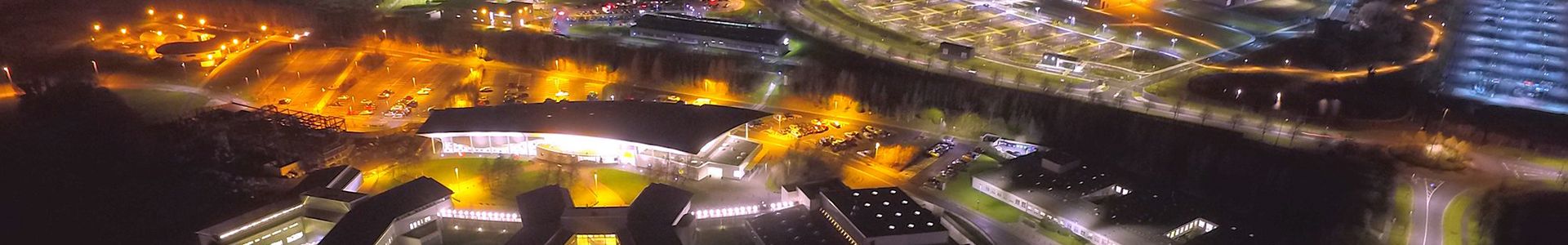 Blanchardstown campus at night