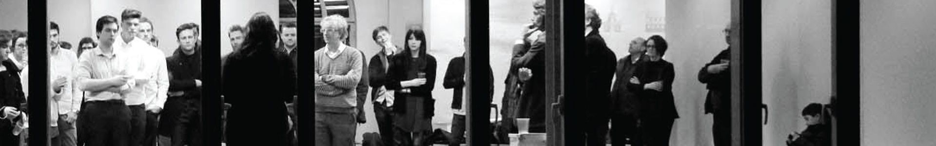 Students and staff at an event