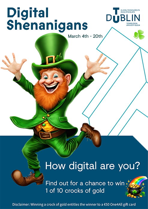 A happy leprechaun and a crock of gold