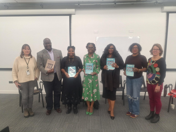 From L to R: Katherine Looby, Dr. Philip Owende, Sola Mobolaji, Dr. Ebun Joseph, Ogo Enwerem, Dr. Jennifer Okeke, Dr. Bríd Ní Chonaill.