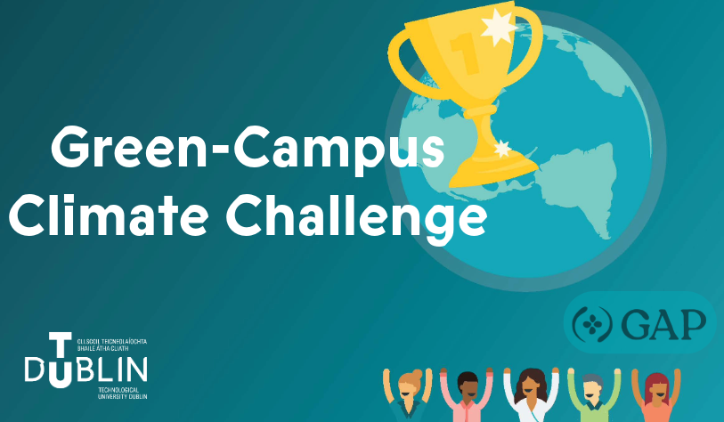 5 animated people with hands in air. globe with gold trophy over it