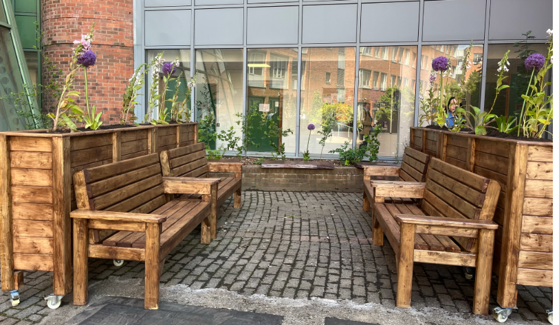micro-garden in Aungier Street after works was complete