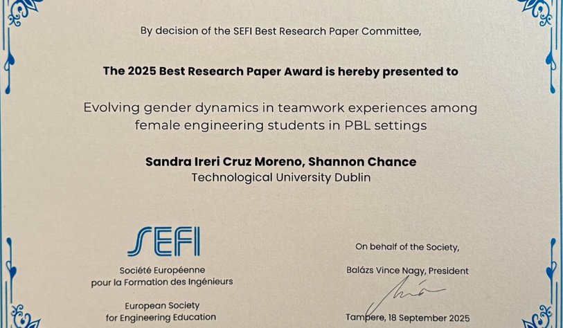 2025 Annual Conference of SEFI - Best Research Paper