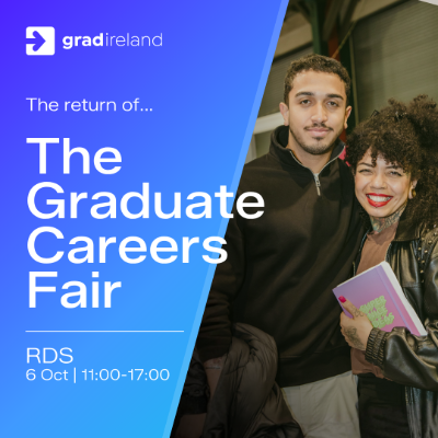 Decorative image Promoting Gradireland Graduate Career Fair 2026