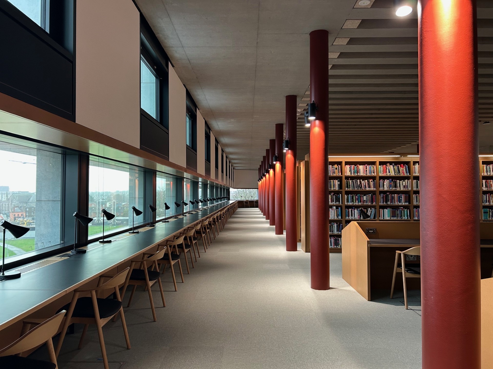 Internal shot of the academic hub