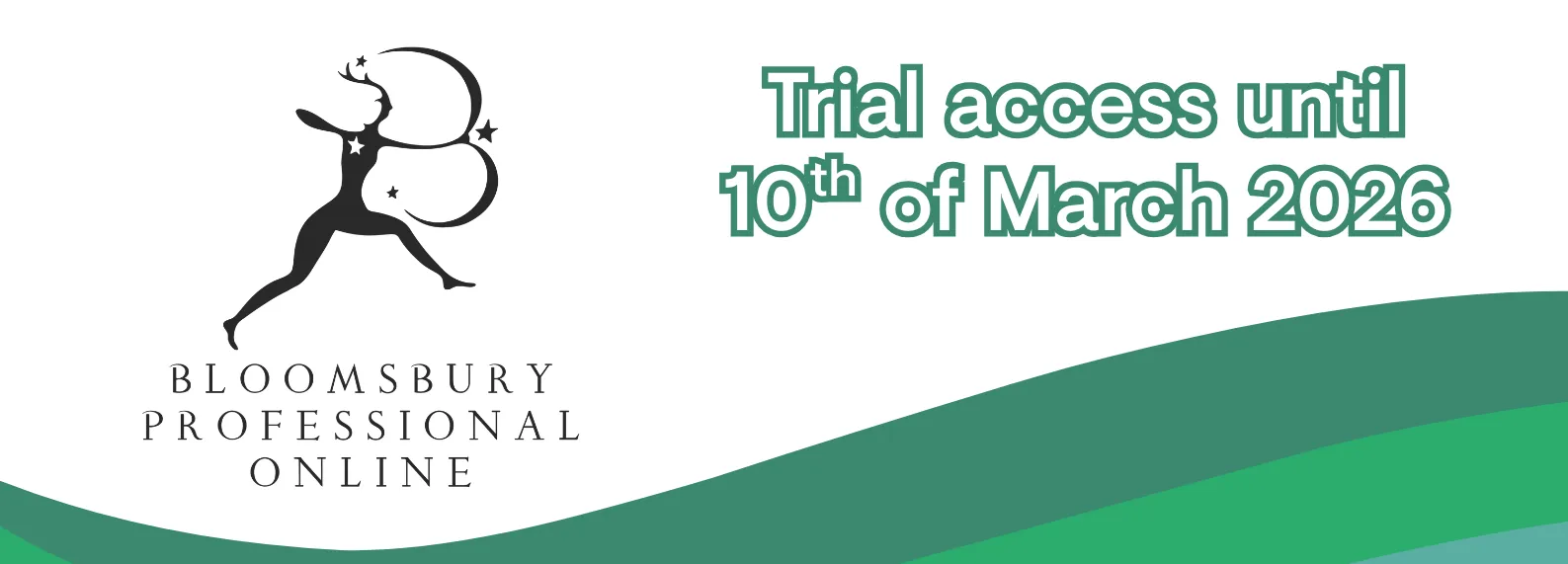 Bloomsbury logo with text: Trial access until 10 March 2026