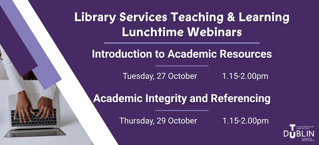 October Referencing Webinars Library News Banner