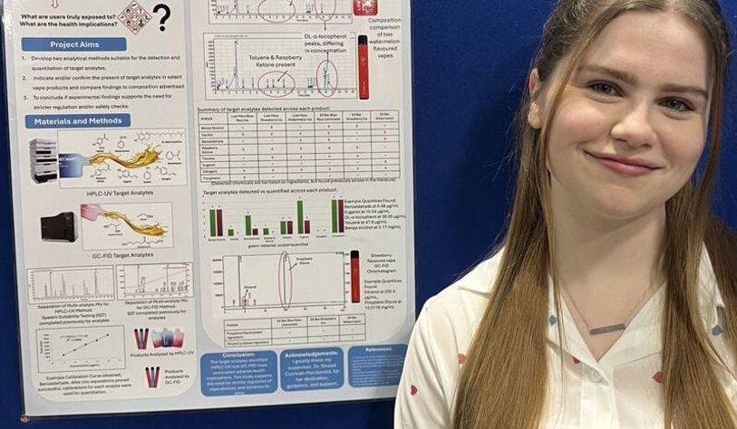 An image of undergraduate research student Erin Byrne