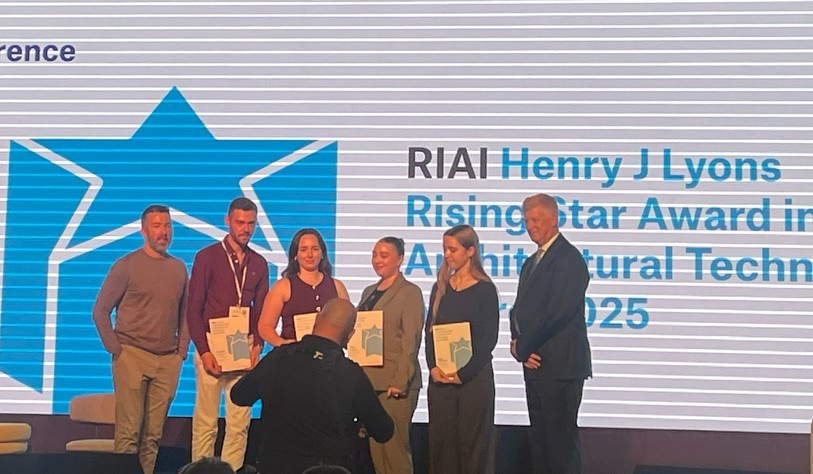 Students celebrating their awards