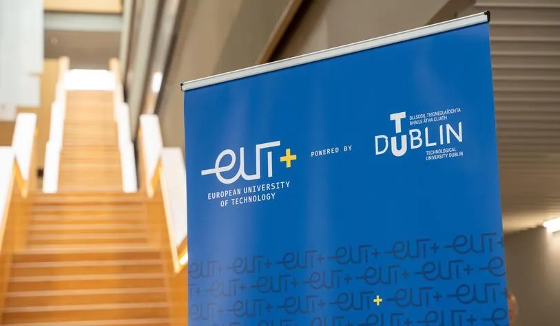 An image of a banner with an EUt logo and TU Dublin logo