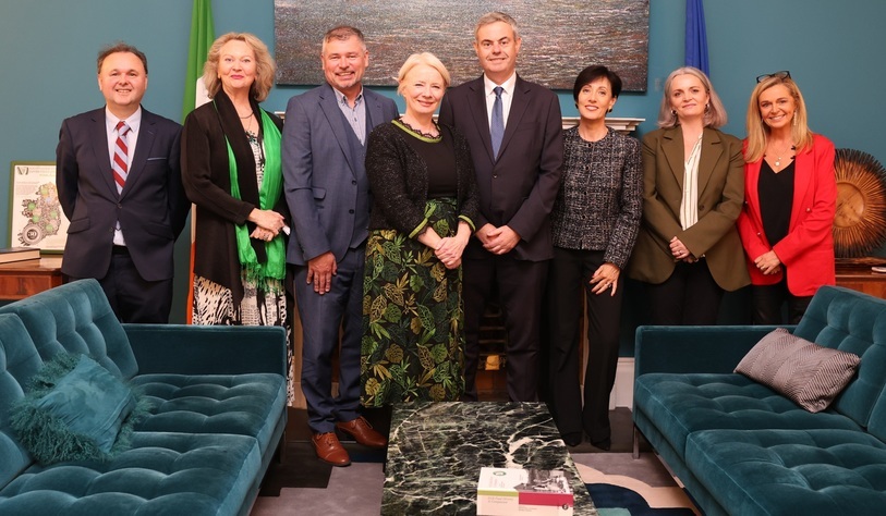 TU Dublin Staff and the Irish Ambassador to Britain at a alumni event in London