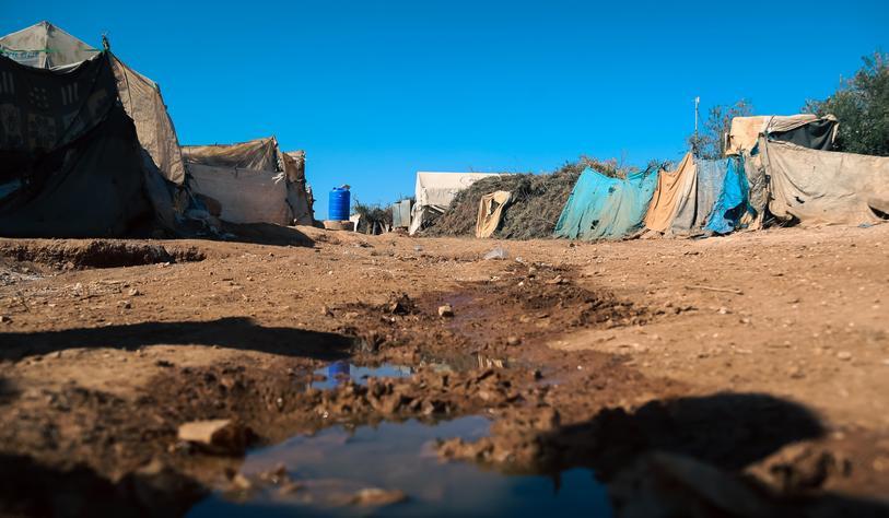 An image from a refugee camp in Northern Syria