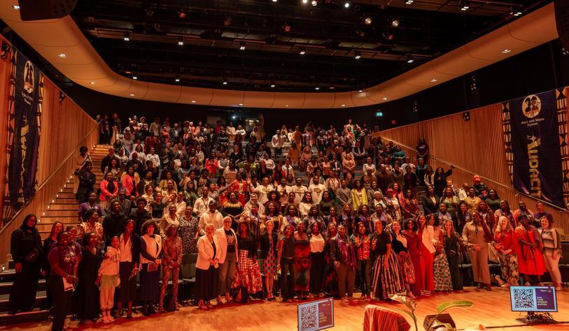 An audience in the Concert Hall in the East Quad