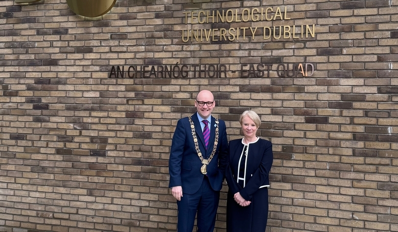 Lord Mayor of Dublin, Cllr Ray McAdam with President of TU Dublin Dr Deirdre Lillis