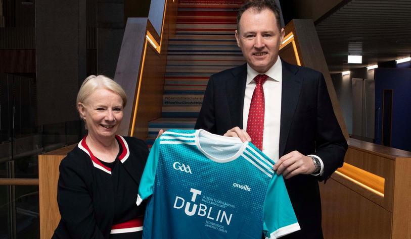Dr Deirdre Lillis, President of TU Dublin with Minister of State at the Department of Culture, Communications and Sport.