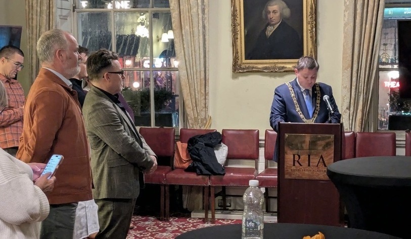 Lord Mayor of Dublin launching a book