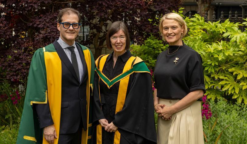 Professor Daniel Carey, President, Royal Irish Academy, Professor Fiona Lyng MRIA, Vice President for Research & Innovation Dr Dympna O’Sullivan